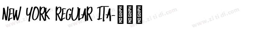 New York Regular Ita字体转换